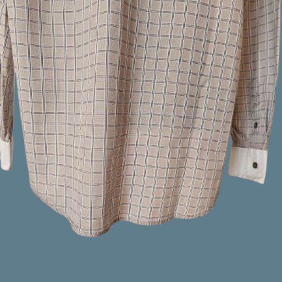 TASSO ELBA TAILORED FIT MEN LONG SLEEVE DRESS SHIRT - SIZE LARGE - Picture 7 of 7